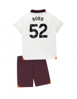 Manchester City Oscar Bobb #52 Venkovní dres pro děti 2023-24 Krátký Rukáv (+ trenýrky)